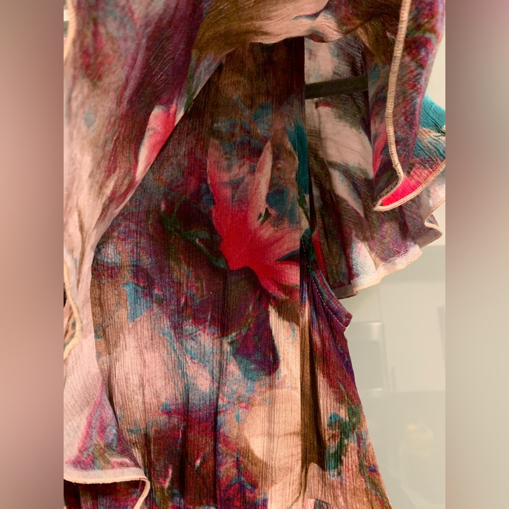 NWT, Soft Surroundings, Italian Dreams Tiered Maxi Dress. Size Medium Petite. - Picture 7 of 10